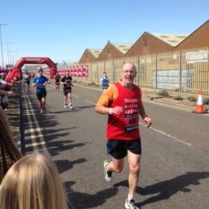 The BMA's Finance Officer Rupert Burgess takes part in the Brighton Marathon.