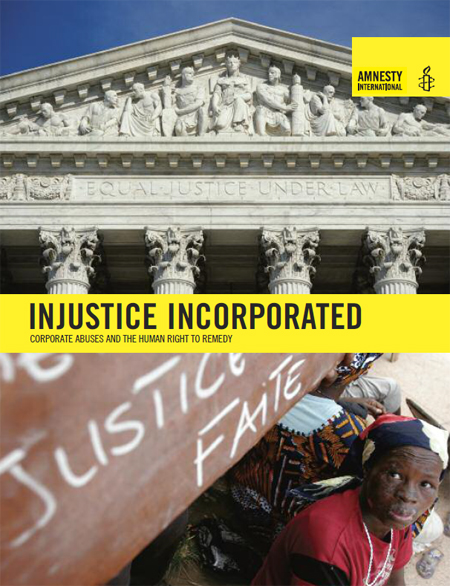 Injustice Incorporated - Amnesty Pamphlet
